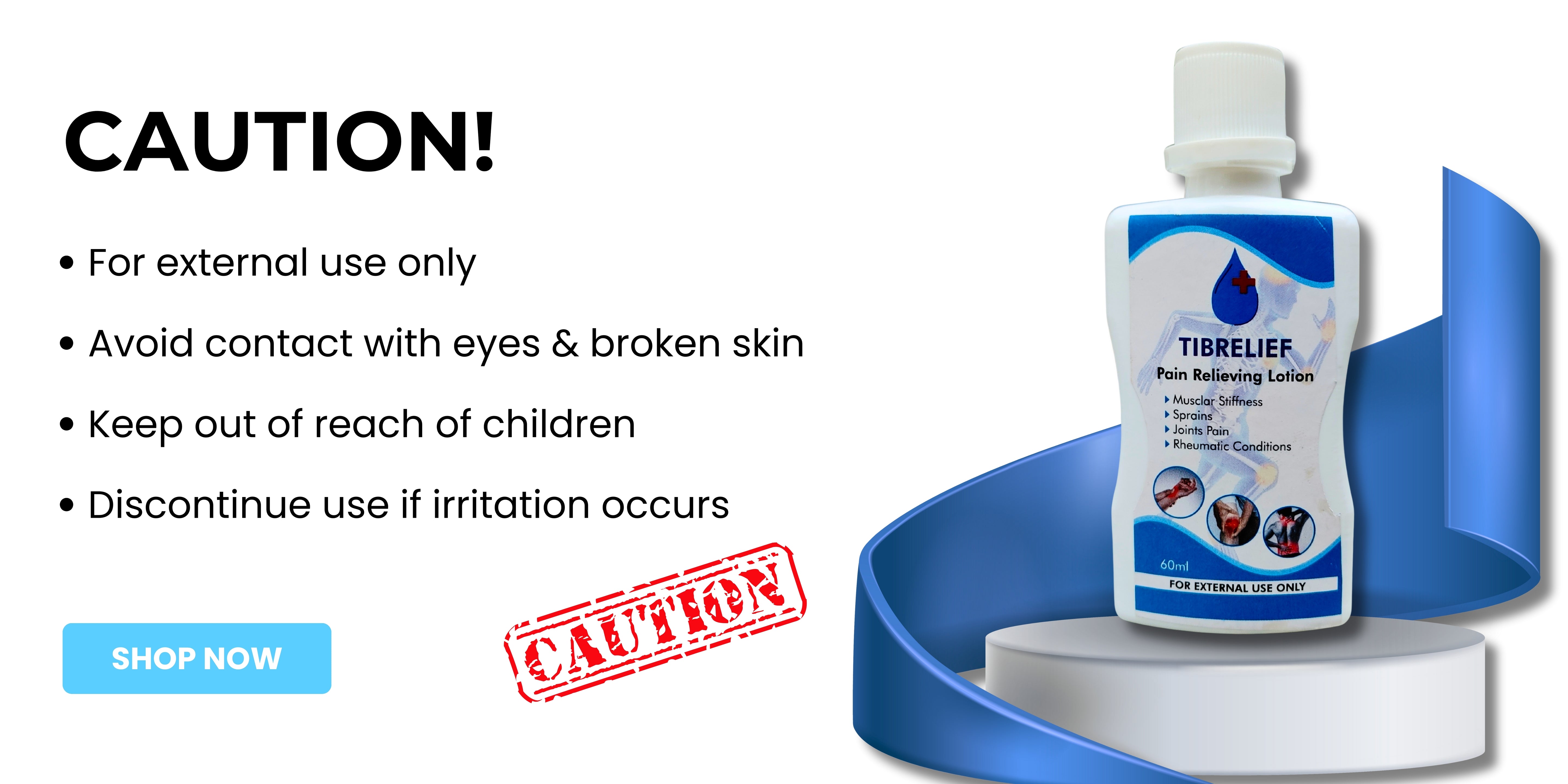 TIBRELIEF LOTION, FOR ALL KIND OF PAIN, 60 ML